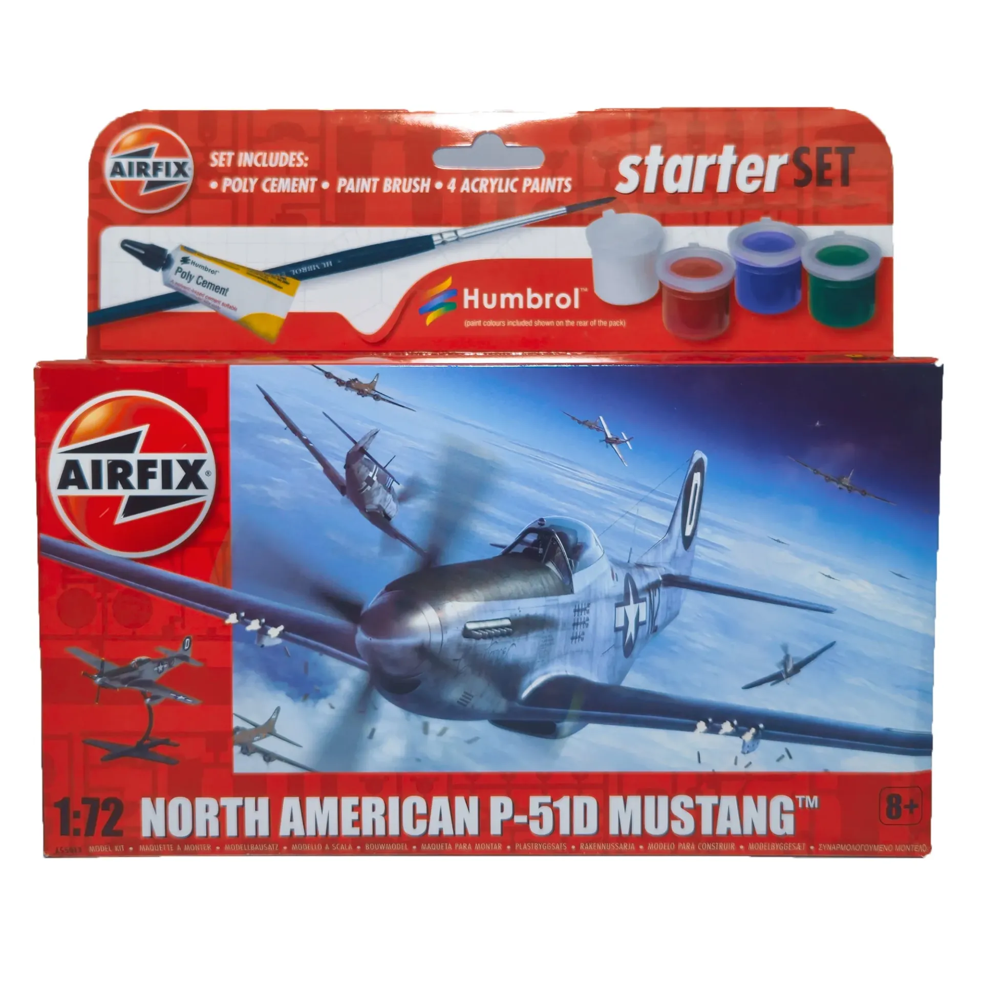 [MOD-AIR-51DMUST-72] Starter Set - North American P-51D Mustang